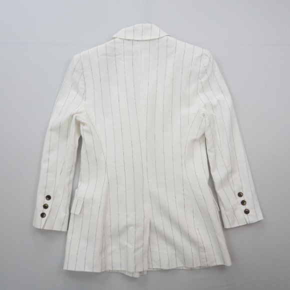 L'AGENCE Brea Blazer in Ivory & Black in Size 2 - Picture 7 of 16